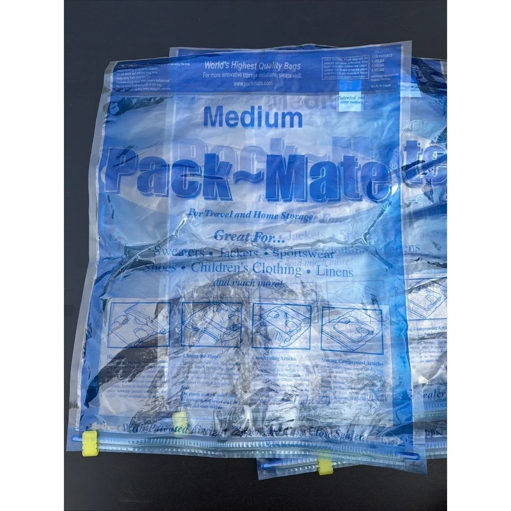 Packmate Travel Roll Storage Bag BRAND NEW 14.5x19 Size Medium Lot Of 4